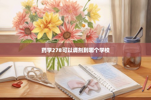 药学278可以调剂到哪个学校