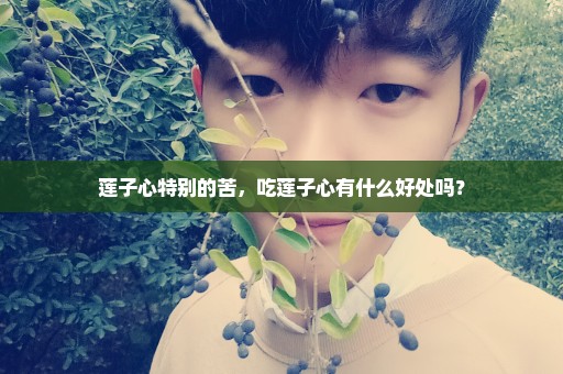 莲子心特别的苦，吃莲子心有什么好处吗？