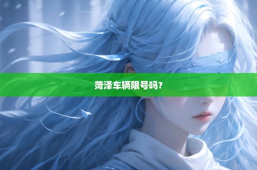 菏泽车辆限号吗？