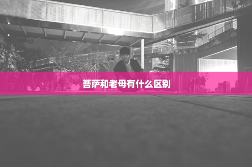菩萨和老母有什么区别