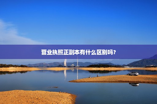 营业执照正副本有什么区别吗？
