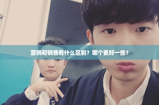 营销和销售有什么区别？哪个更好一些？