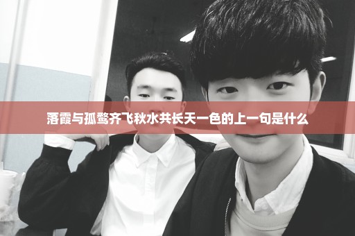 落霞与孤鹜齐飞秋水共长天一色的上一句是什么