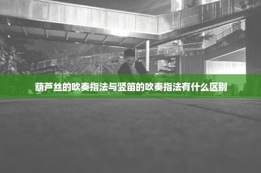 葫芦丝的吹奏指法与竖笛的吹奏指法有什么区别