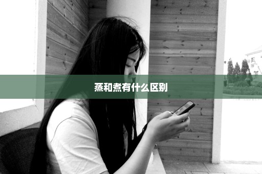 蒸和煮有什么区别
