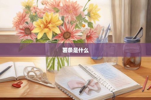 薯条是什么