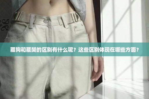 藏狗和藏獒的区别有什么呢？这些区别体现在哪些方面？