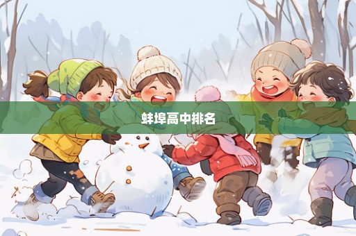 蚌埠高中排名