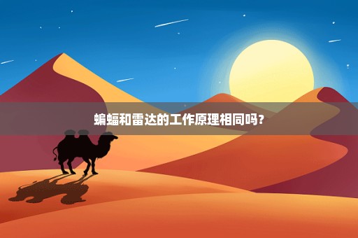 蝙蝠和雷达的工作原理相同吗？