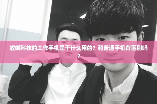 螳螂科技的工作手机是干什么用的？和普通手机有区别吗？
