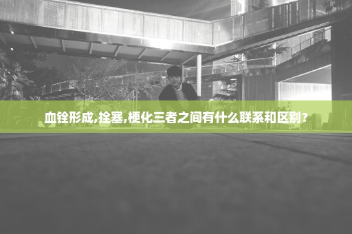 血铨形成,拴塞,梗化三者之间有什么联系和区别？