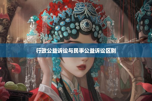 行政公益诉讼与民事公益诉讼区别