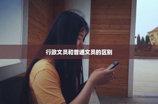 行政文员和普通文员的区别