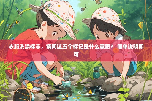 衣服洗涤标志，请问这五个标记是什么意思？ 简单说明即可