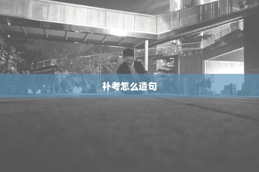 补考怎么造句