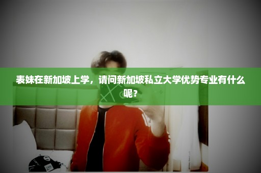 表妹在新加坡上学，请问新加坡私立大学优势专业有什么呢？