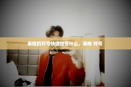 表格的符号快捷键是什么，表格 符号 