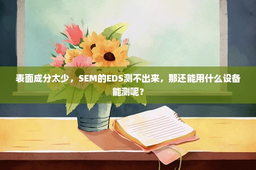 表面成分太少，SEM的EDS测不出来，那还能用什么设备能测呢？