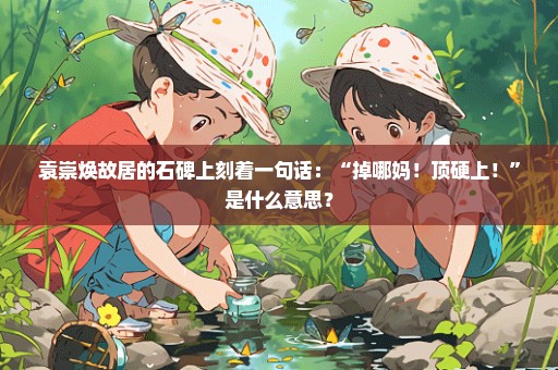 袁崇焕故居的石碑上刻着一句话：“掉哪妈！顶硬上！”是什么意思？