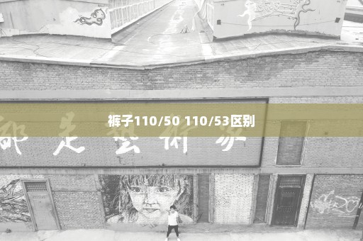 裤子110/50 110/53区别