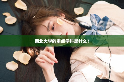西北大学的重点学科是什么？
