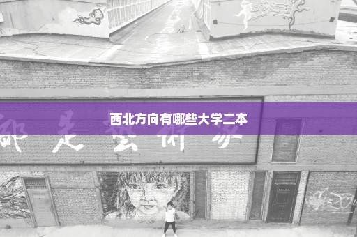西北方向有哪些大学二本
