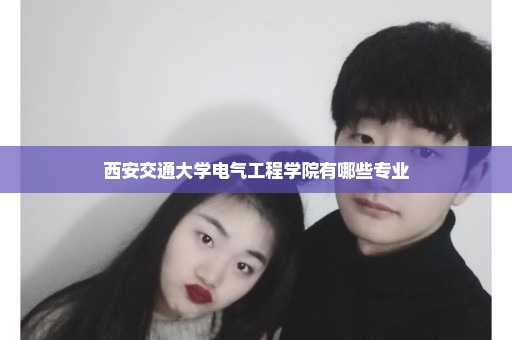 西安交通大学电气工程学院有哪些专业