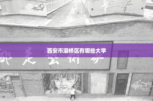 西安市灞桥区有哪些大学