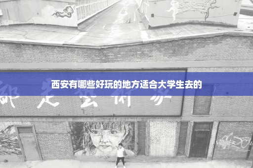 西安有哪些好玩的地方适合大学生去的