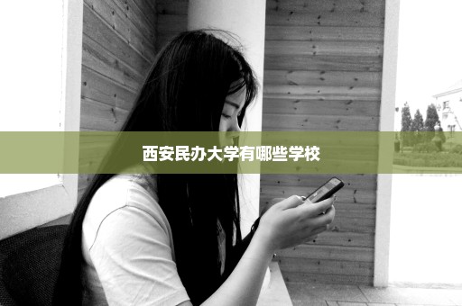 西安民办大学有哪些学校