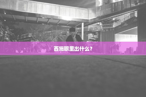 西施眼里出什么？