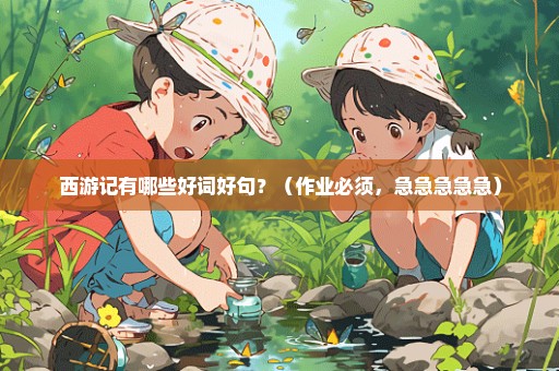 西游记有哪些好词好句？（作业必须，急急急急急）