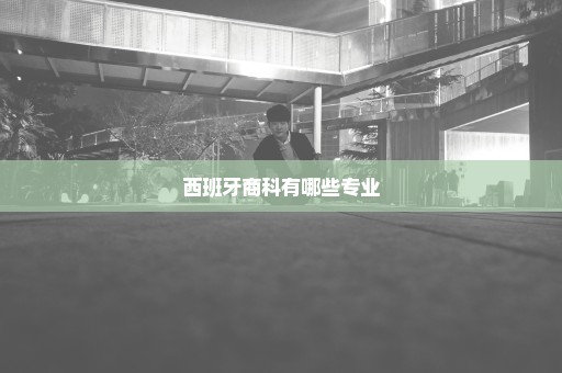西班牙商科有哪些专业