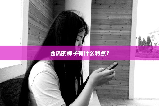 西瓜的种子有什么特点？