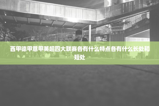 西甲德甲意甲英超四大联赛各有什么特点各有什么长处和短处