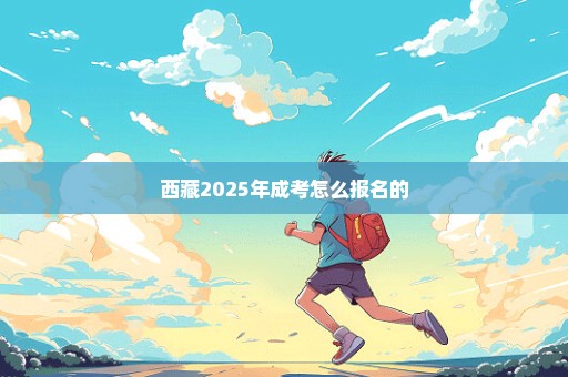 西藏2025年成考怎么报名的