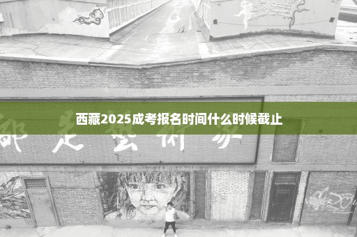 西藏2025成考报名时间什么时候截止