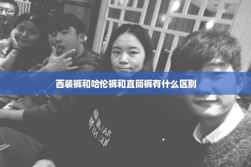 西装裤和哈伦裤和直筒裤有什么区别