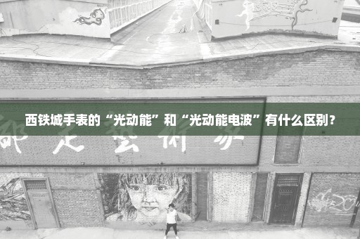 西铁城手表的“光动能”和“光动能电波”有什么区别？