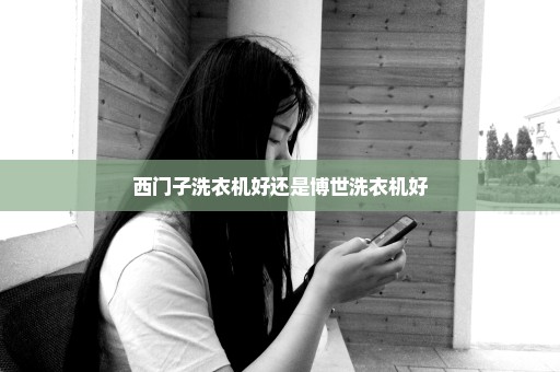 西门子洗衣机好还是博世洗衣机好