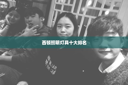 西顿照明灯具十大排名
