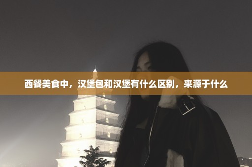 西餐美食中，汉堡包和汉堡有什么区别，来源于什么