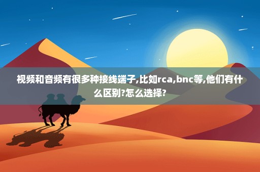 视频和音频有很多种接线端子,比如rca,bnc等,他们有什么区别?怎么选择?