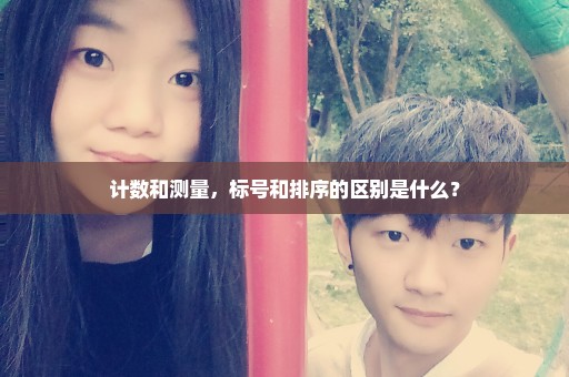计数和测量，标号和排序的区别是什么？
