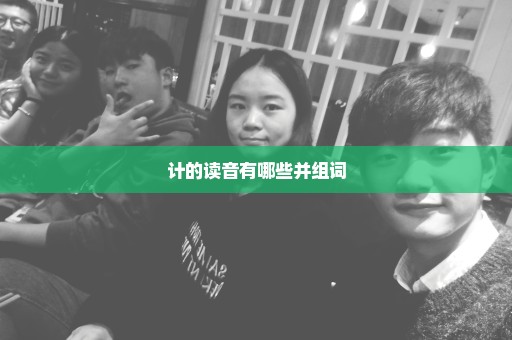 计的读音有哪些并组词