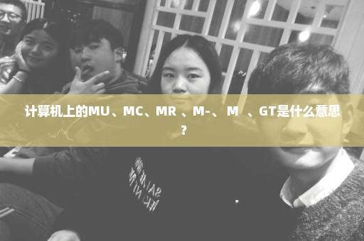 计算机上的MU、MC、MR 、M-、 M+ 、GT是什么意思 ？
