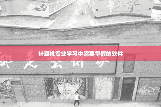 计算机专业学习中需要掌握的软件
