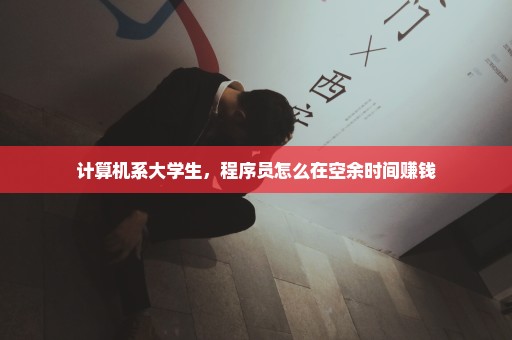 计算机系大学生，程序员怎么在空余时间赚钱