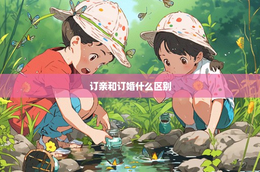 订亲和订婚什么区别