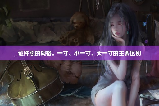 证件照的规格。一寸、小一寸、大一寸的主要区别